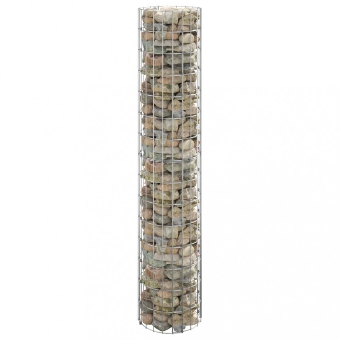 vidaXL Strat &icirc;nălțat gabion, &Oslash;30x150 cm, oțel galvanizat, circular