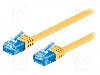 Cablu patch cord, Cat 6a, lungime 0.5m, U/UTP, Goobay - 96296