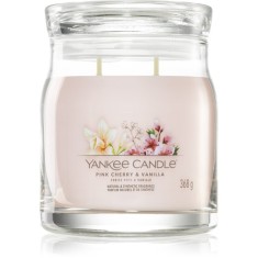 Yankee Candle Pink Cherry &amp; Vanilla lum&acirc;nare parfumată Signature 368 g
