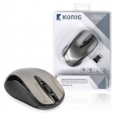 Mouse desktop cu 3 butoane Nano dongle wireless 1600dpi Konig