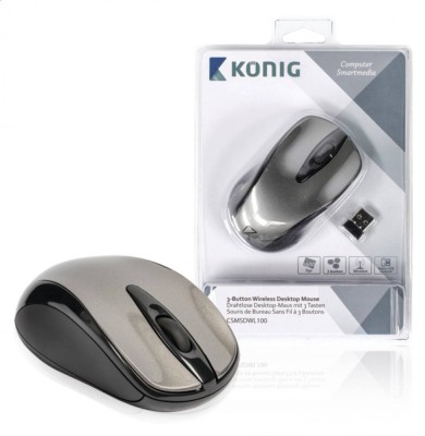 Mouse desktop cu 3 butoane Nano dongle wireless 1600dpi Konig foto