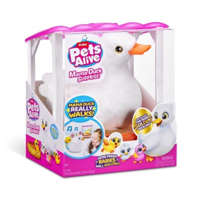Pets Alive - Jucarie de plus interactiva, Mama Rata si bobocii sai foto