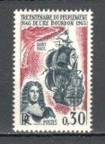 Franta.1965 300 ani debarcarea in insula Bourbon SF.495, Nestampilat