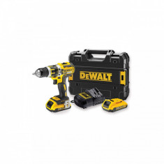 Masina de gaurit/insurubat cu percutie cu acumulatori, 2 x 2.0Ah, 18V, Li-Ion, 23-60 Nm, DeWALT, tip DCD795D2-QW