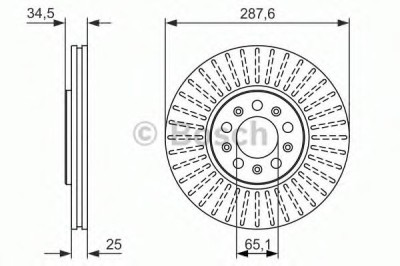 Disc frana SEAT IBIZA V SPORTCOUPE (6J1, 6P5) (2008 - 2016) BOSCH 0 986 479 914 foto