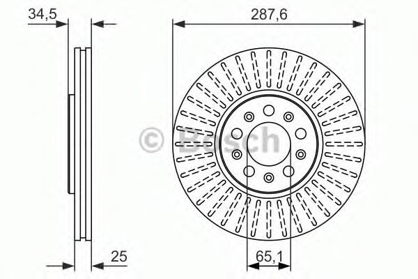 Disc frana SEAT IBIZA V SPORTCOUPE (6J1, 6P5) (2008 - 2016) BOSCH 0 986 479 914