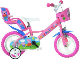 Bicicleta copii 12&#039;&#039; - Purcelusa Peppa PlayLearn Toys, Dino Bikes