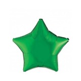 Balon Folie Metalizat Stea Verde Inchis - 45 cm