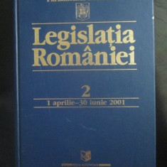 Legislatia Romaniei 1 aprilie-30 iunie 2001
