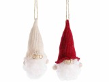 Cumpara ieftin Set 36 ornamente brad Mos Craciun textil multicolor &Oslash; 5 cm x 11 H