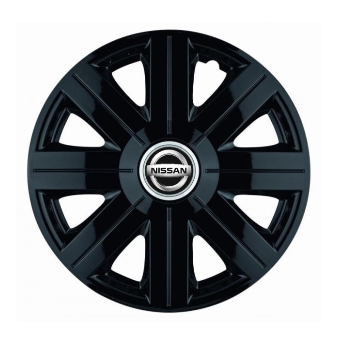 Set 4 Capace Roti, potrivite jantelor de R16, pentru Nissan, model Cosmos Negru