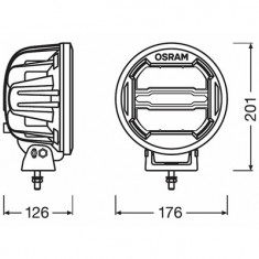 PROIECTOR LED 6000K, 3000 LM - LEDriving ROUND MX180-CB OSRAM