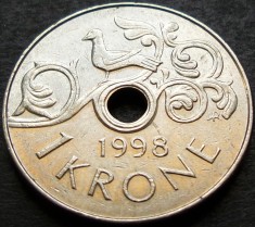 Moneda 1 COROANA - NORVEGIA, anul 1998 *cod 797 B