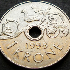 Moneda 1 COROANA - NORVEGIA, anul 1998 *cod 797 B