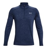 Bluza sport pentru barbati Under Armour Tech 2.0 1 2 Zip, albastru Academy, 2XL - OUTLET