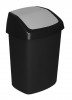 Curver SWING BIN, 25L, 27,8x34,6x51,1 cm, negru/gri, pentru gunoi