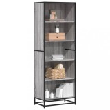 Gossi biblioteca, gri sonoma, 60x35x170,5 cm, lemn prelucrat