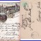 Salutari din Sinaia - Litografie 1899 -Castelul Peles- edit. Bucuresti