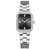 Ceas dama Curren , Cadran negru, bratara argintie, stil elegant si modern