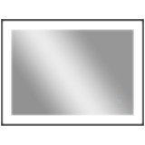 HOMCOM Oglindă de Baie cu Lumină LED 80x60 cm cu 3 Culori de Lumină Funcție Antiabur Funcție Memorie IP44 Orizontal/Vertical | Aosom Romania