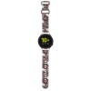 Curea pentru Samsung Watch 4/5, Huawei Watch GT 3 (42mm)/GT 3 Pro (43mm) - Hello Kitty Strap Silicone Tags Graffiti (HKUWMSDGPTP) - Pink