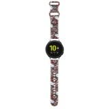 Curea pentru Samsung Watch 4/5, Huawei Watch GT 3 (42mm)/GT 3 Pro (43mm) - Hello Kitty Strap Silicone Tags Graffiti (HKUWMSDGPTP) - Pink