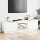 Cumpara ieftin Comodă TV, alb, 140x35x40 cm, lemn masiv de pin