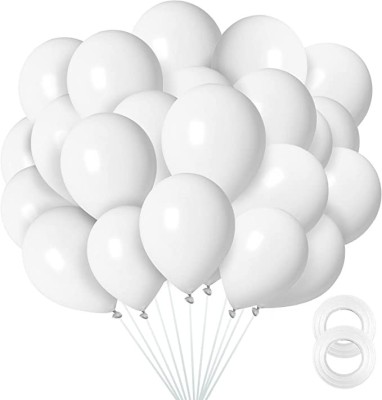 Set 10 baloane latex, Alb, 30cm, Ropet foto