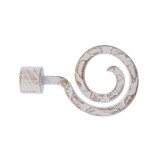 Set Capăt Decorativ Galerie Demeure Fi20 &ndash; Alb/Auriu Compoziție Fier Forjat