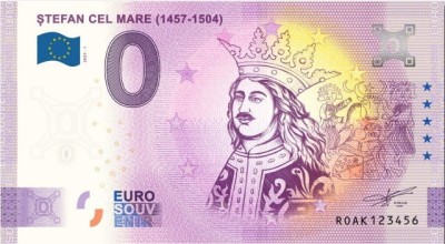 !!! : 0 EURO SOUVENIR - ROMANIA , STEFAN CEL MARE - 2023.1 - UNC foto