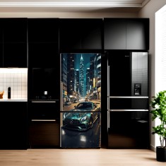 Folie imprimata color pentru decor Frigider, dimensiune 200 x 90cm, model: AVX-FR09