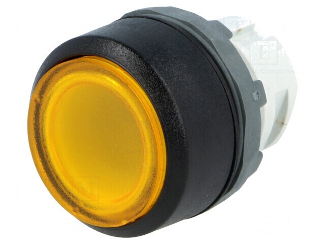 Comutator Apăsare 22mm Galben 2 Pozitii