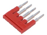 Punte de conectare piste PHOENIX CONTACT 5 roşie Lăţ: 4mm UL94V-0