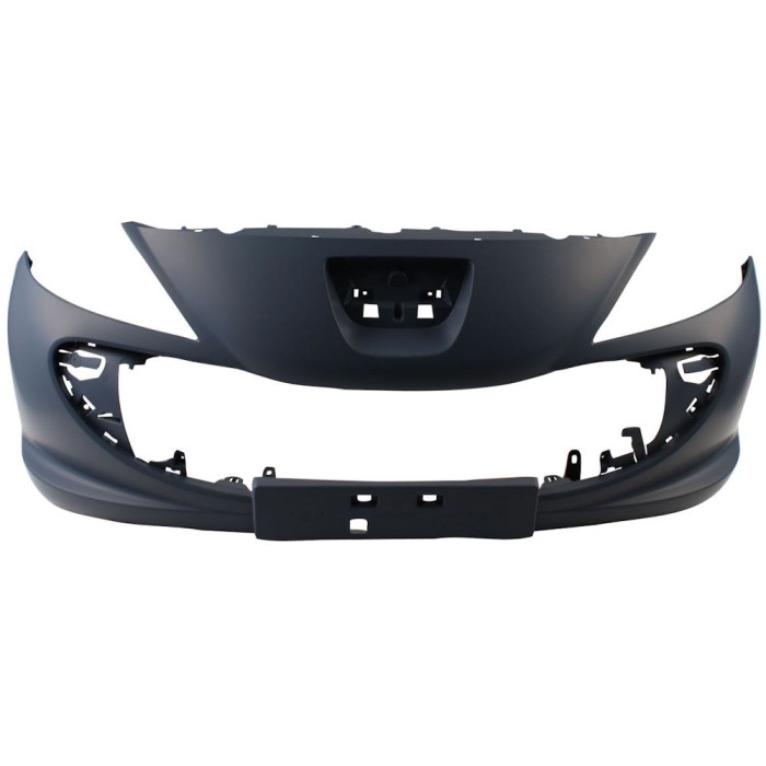 Bara fata Peugeot 206+ (2_), 04.2009-2012, parte montare, fara suport numar, cu gauri proiectoare, grunduita, 57200710, Aftermarket