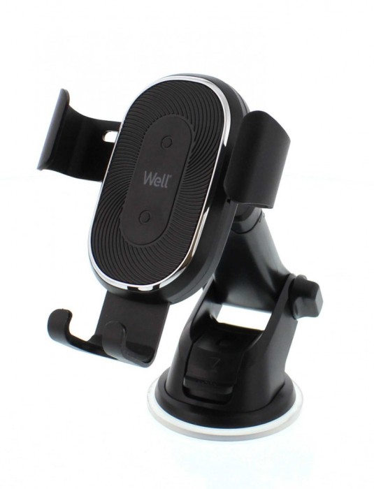 Suport Auto Telefon cu Incarcare Wireless 10w cu Ventuza Well Pilot