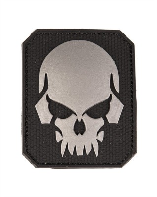 Patch PVC SKULL 3D PATCH Mil-Tec Negru foto