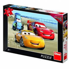 Puzzle Cars 3 la mare Dino Toys, 24 piese, 4 ani+