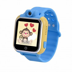 Ceas cu telefon Smartwatch cu GPS pentru copii Wonlex Blue Kid 3G cu camera... foto