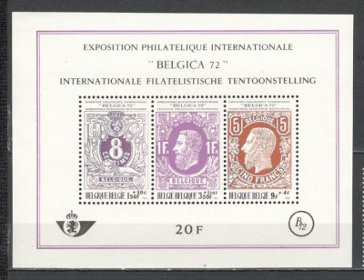Belgia.1969 Expozitia filatelica BELGICA-Bl. MB.112 foto