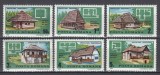 ROMANIA 1989 LP 1215 ARHITECTURA TRADITIONALA SERIE MNH