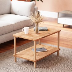 Masa de cafea Jelling dreptunghiulara efect lemn [en.casa] HausGarden Leisure