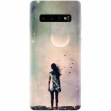 Husa silicon pentru Samsung Galaxy S10 Plus, Alone Woman Cgi Hd K