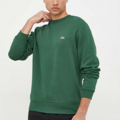 Lacoste bluză bărbați, culoarea verde, uni SH9608-132