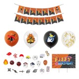 Cumpara ieftin Set 43 piese decoratiuni si baloane pentru aniversare copii Meishang, hartie, latex, multicolor