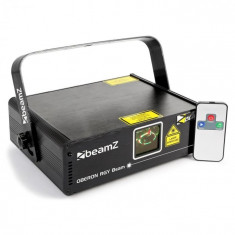 Beamz Oberon II Laser-Show RGY 230mW 9-DMX Master/Slave telecomanda foto