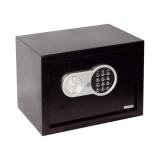 Seif electronic digital Smith &amp; Locke, negru, 2 chei deschidere urgenta, 25 x 35 x 25 cm