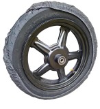Roata cu anvelopa 14x2.50 inch completa fata cauciuc scuter electric