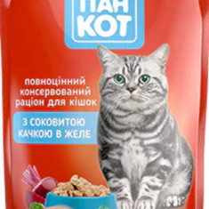 Wise Cat Hrana Umeda pentru Pisici cu Rata in Jeleu 100G