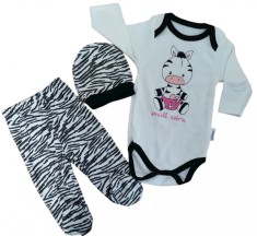 Set 3 piese zebra - 6 luni foto