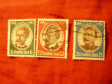 Serie mica Germania 1934 Deutsches Reich -Forta Coloniala 3 val. stamp.(din4v), Stampilat